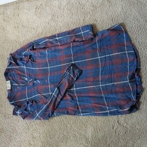 Cloth and Stone plaid shirt dress - medium